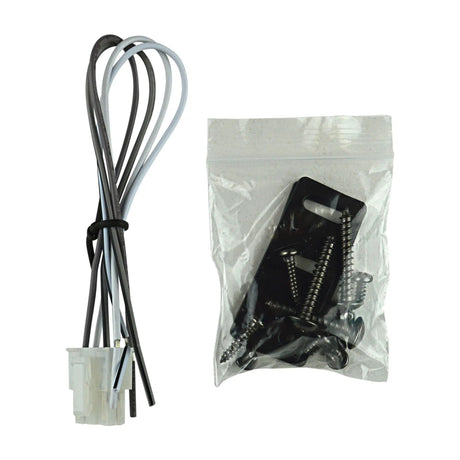 Subwoofer wiring harness, mounting brackets and bag of screws