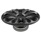 Audiopipe oval loudspeaker angled front view with sculpted grille and center bullet
