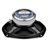 Rear of oval Audiopipe speaker showing its labeled magnet and black basket