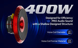 Speaker graphic advertising 400W, a shallow design, 1.5-inch voice coil and KSV voice-coil former