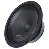 Angled Audiopipe speaker with a textured black cone and rounded dust cap