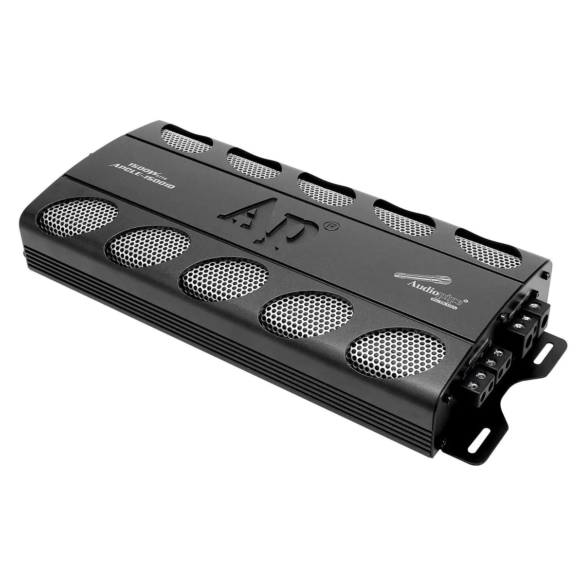 Audiopipe APCLE-15001D amplifier, opposite angled view