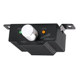 Audiopipe remote level knob with power and clip indicator lights and slotted mounting tabs