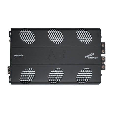 Audiopipe APHF-8000D-H1 amplifier labeled 8000 Watts, top view