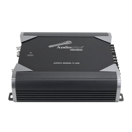 Audiopipe APHT-2000.4-H2 amplifier, front-top view