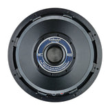 Rear view of an Audiopipe APLMR-12 loudspeaker with a central mesh vent and blue specification label
