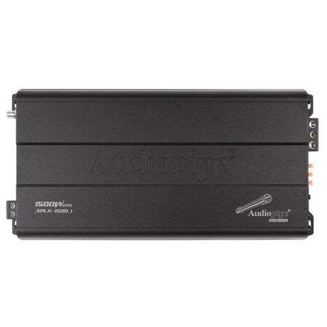 Audiopipe APLX-1500.1 amplifier, top view