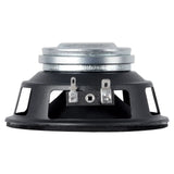 Small loudspeaker, side view of basket, magnet and terminals