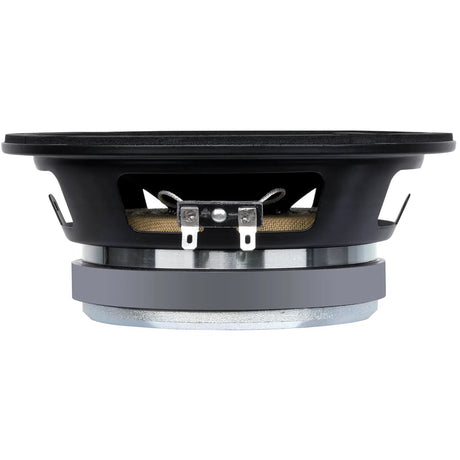 Midrange loudspeaker, side view of basket and terminals