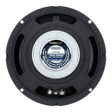 Rear of Audiopipe midrange speaker with blue-and-white magnet label and terminals