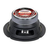 Audiopipe APMB-620PM loudspeaker rear angled view showing its labeled magnet, basket and terminals