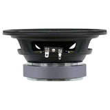 Audiopipe midrange loudspeaker side view showing its basket, terminals and magnet