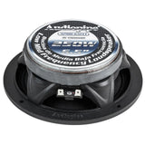 Angled rear view of Audiopipe APMB-65FLT speaker with magnet and terminals