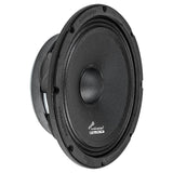 Upright angled Audiopipe Flat speaker with a black cone and shallow basket
