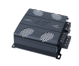 Angled view of an Audiopipe APMOX-165.4 amplifier with four silver mesh vents and 700W marking