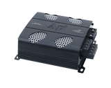 Audiopipe APMOX-280.4 amplifier viewed from its screw-terminal end
