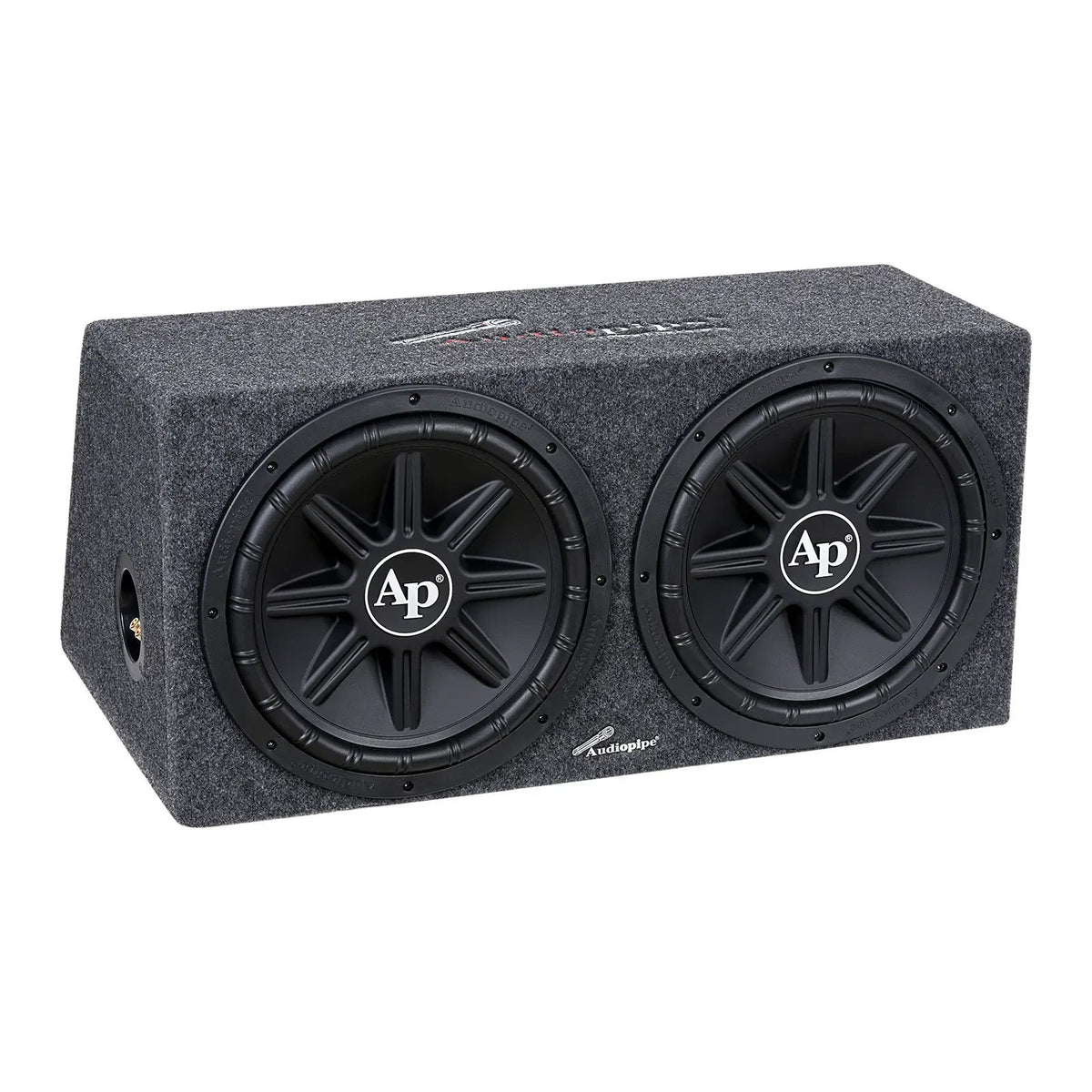 Audiopipe enclosure with two front-mounted subwoofers