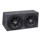 Audiopipe enclosure with two front-mounted subwoofers