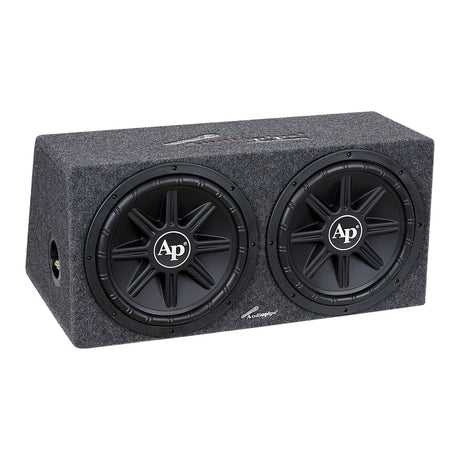 Audiopipe enclosure with two front-mounted subwoofers