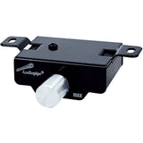 Bass-level remote with silver knob and black mounting bracket