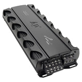 Audiopipe APMQ-56125 amplifier, angled terminal view