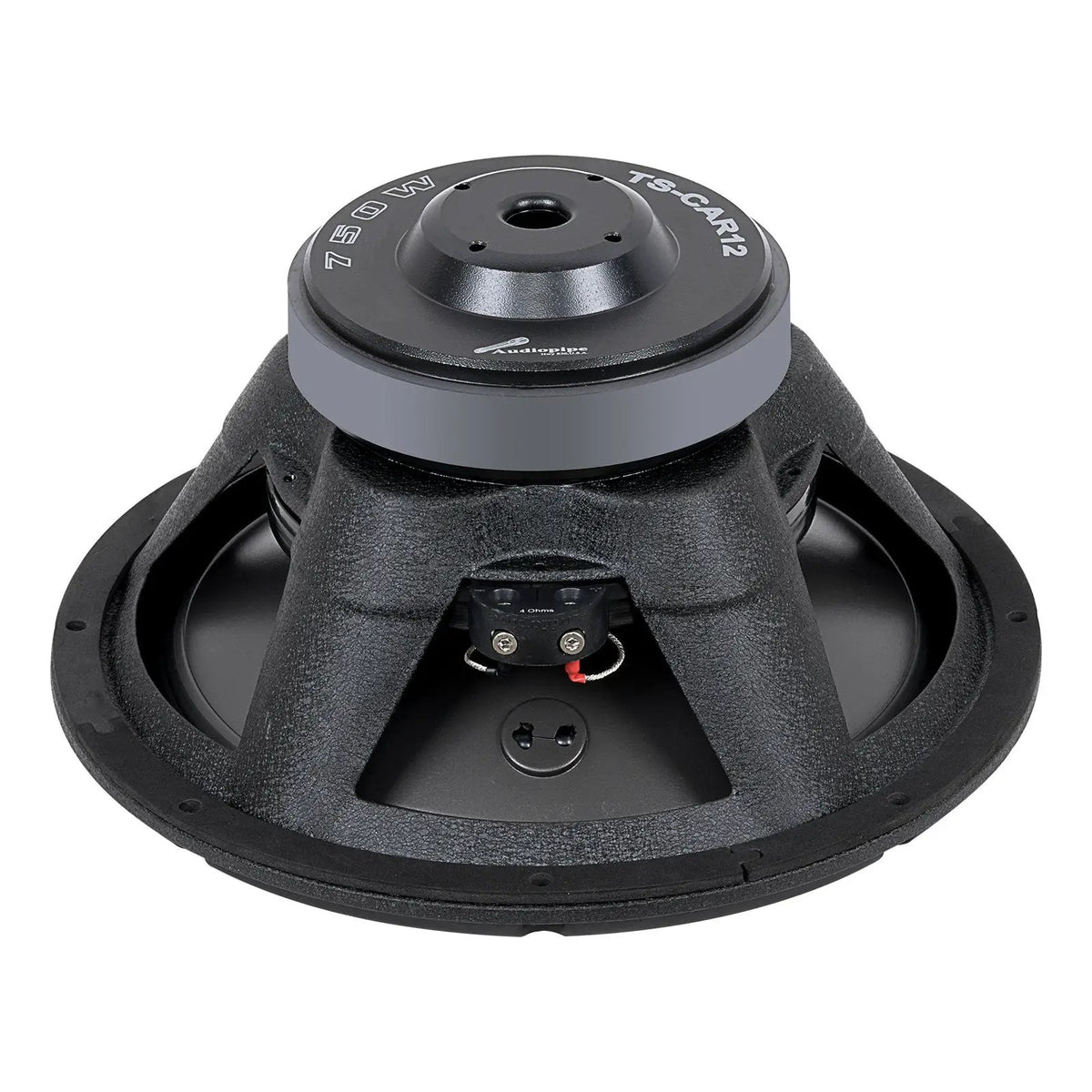 Audiopipe TS-CAR12 woofer, angled rear view