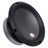 Angled Audiopipe woofer with a smooth gray cone and broad black surround