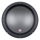 Audiopipe woofer with a smooth black cone, front view