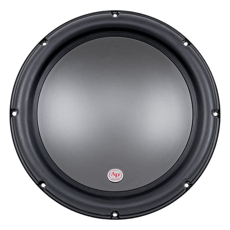 Audiopipe woofer with a smooth black cone, front view