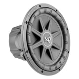 Angled front view of an Audiopipe subwoofer with star-shaped cone ribs and white AP logo