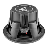 Inverted Audiopipe subwoofer showing its sculpted magnet cover, basket and terminal block