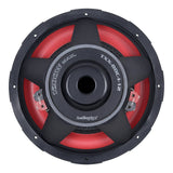 Rear of Audiopipe TXX-BDC-I-12 subwoofer showing its labeled vented magnet