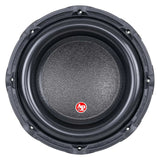 Front view of an Audiopipe subwoofer with textured cone, small red AP badge and scalloped mounting rim
