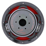 Rear of Audiopipe TXX-BDC-IV-10D2 subwoofer with labeled magnet and dual 2-ohm terminals