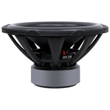 Side of Audiopipe subwoofer showing its stacked magnet and open black basket