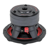 Audiopipe subwoofer rear angled view showing its triple-stack magnet, basket and red terminal
