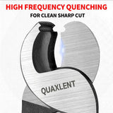 Quaxlent cable-cutter jaw close-up highlighting hardened cutting edges