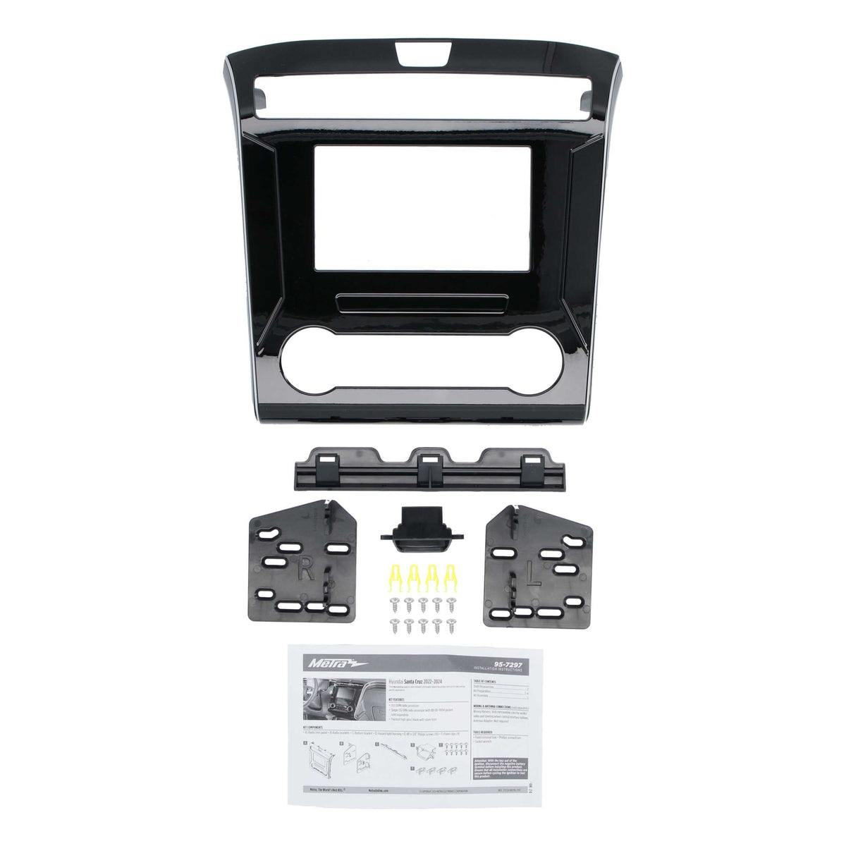 Hyundai Santa Cruz 2022-2024 (without factory NAV & with manual climate controls) — 95-7297