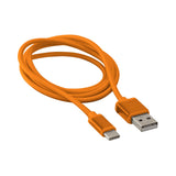 USB Type C Replacement Cable | 3 ft. | Orange — AXUSBC-OR