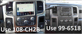 RAM 1500 | 2500 | 3500 | 4500 | 5500 2013-2017 - Fits Pioneer 8" Radios — 108-CH2B