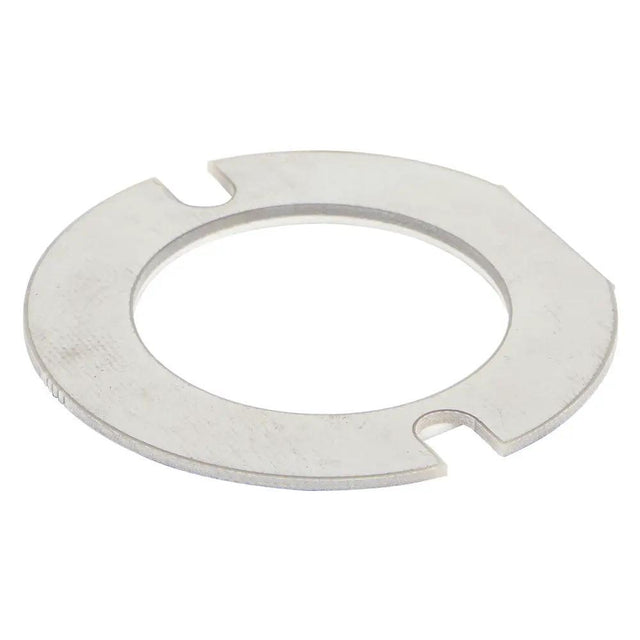 Flat metal light-housing adapter ring with two opposing mounting slots
