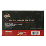 Saddle Tramp BC-703B package back listing LED headlight features and high- and low-beam light output