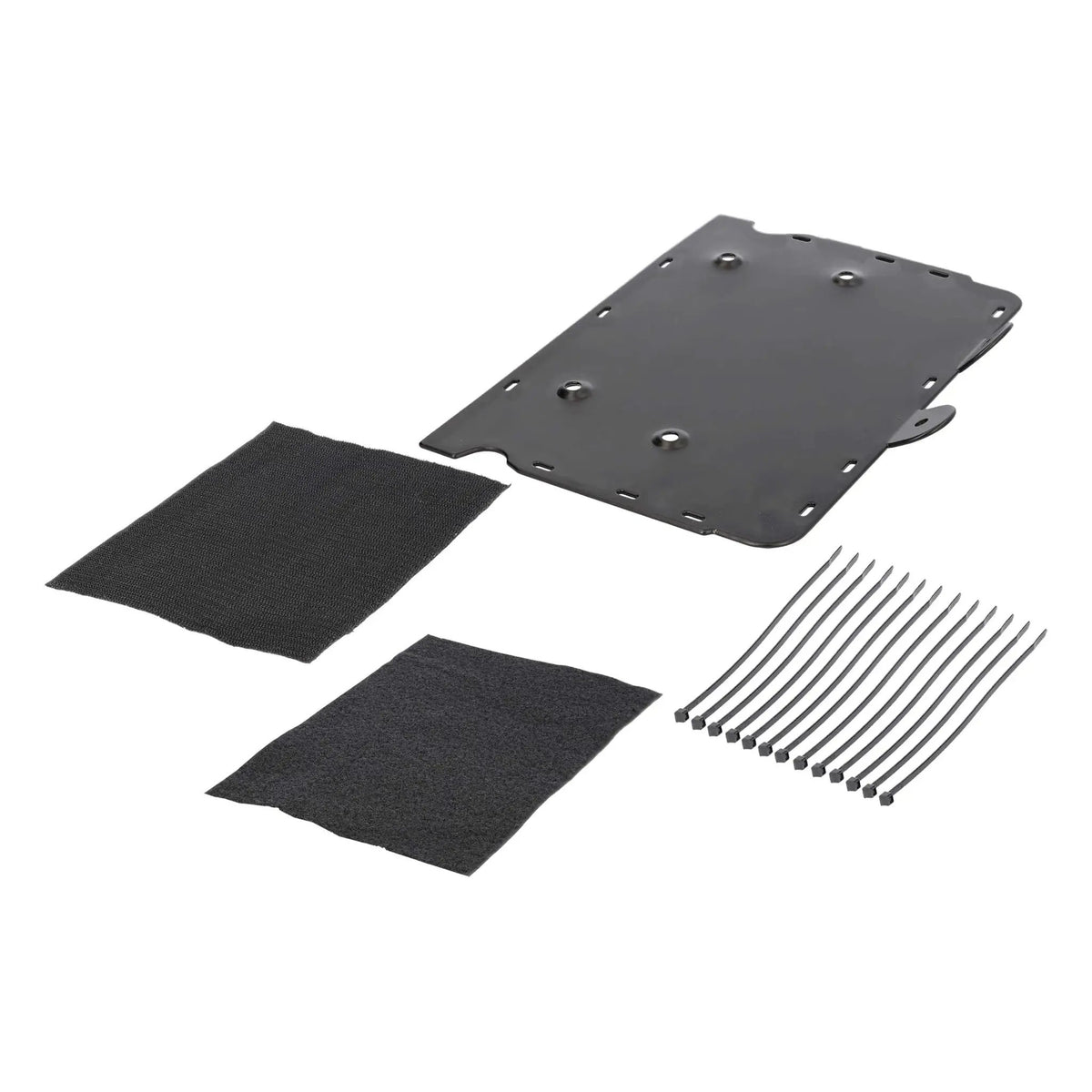 Saddle Tramp BC-AMP06 mounting plate with two fastening pads and cable ties