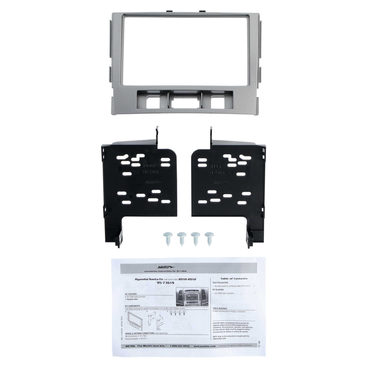 Hyundai Santa Fe 2010-2012 (with factory NAV) — 95-7361S