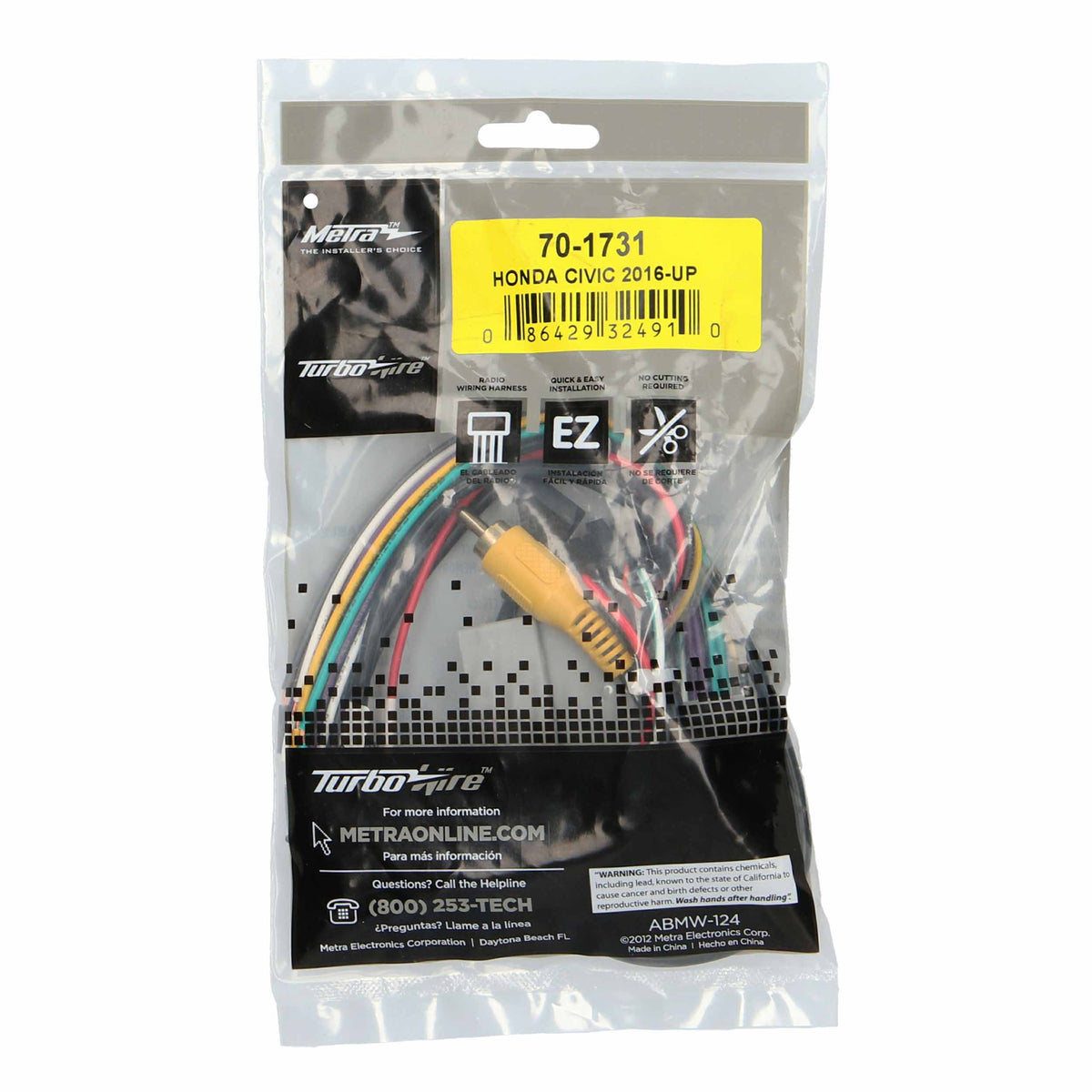 Radio Replacement Harness - Honda 2016-2022 — 70-1731