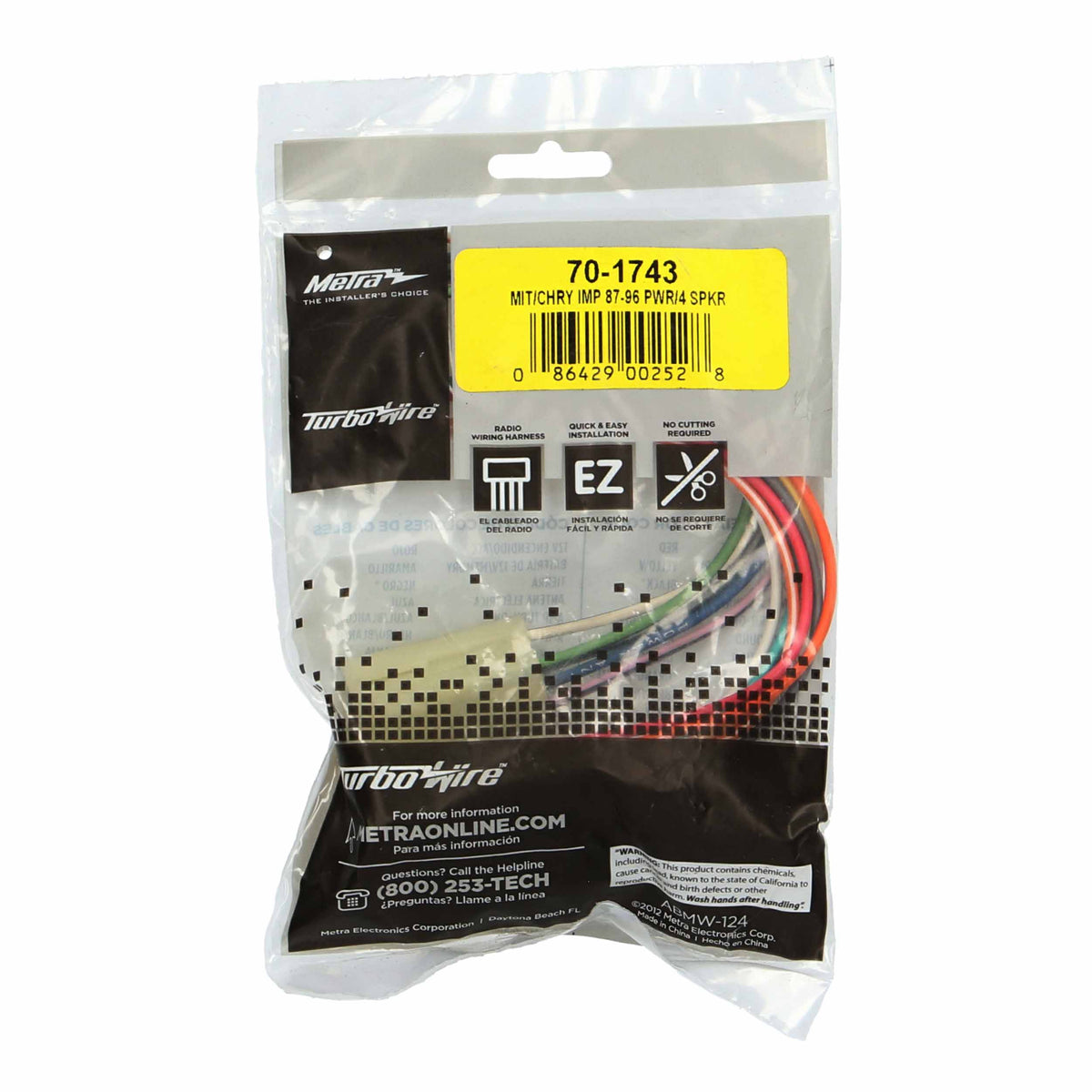 Radio Replacement Harness - Dodge | Eagle | Mitsubishi | Plymouth 1987-1996 — 70-1743