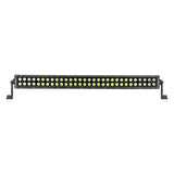 Front of a long Daytona Lights dual-row LED light bar with yellow and white reflectors and mounting feet