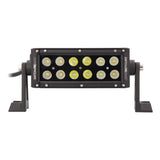 Front view of a short Daytona Lights LED light bar with twelve round lenses and side mounting feet