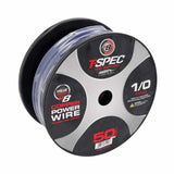 T-Spec V8GT10B-50 1/0 AWG OFC Power Wire - Blue - 50 ft Spool