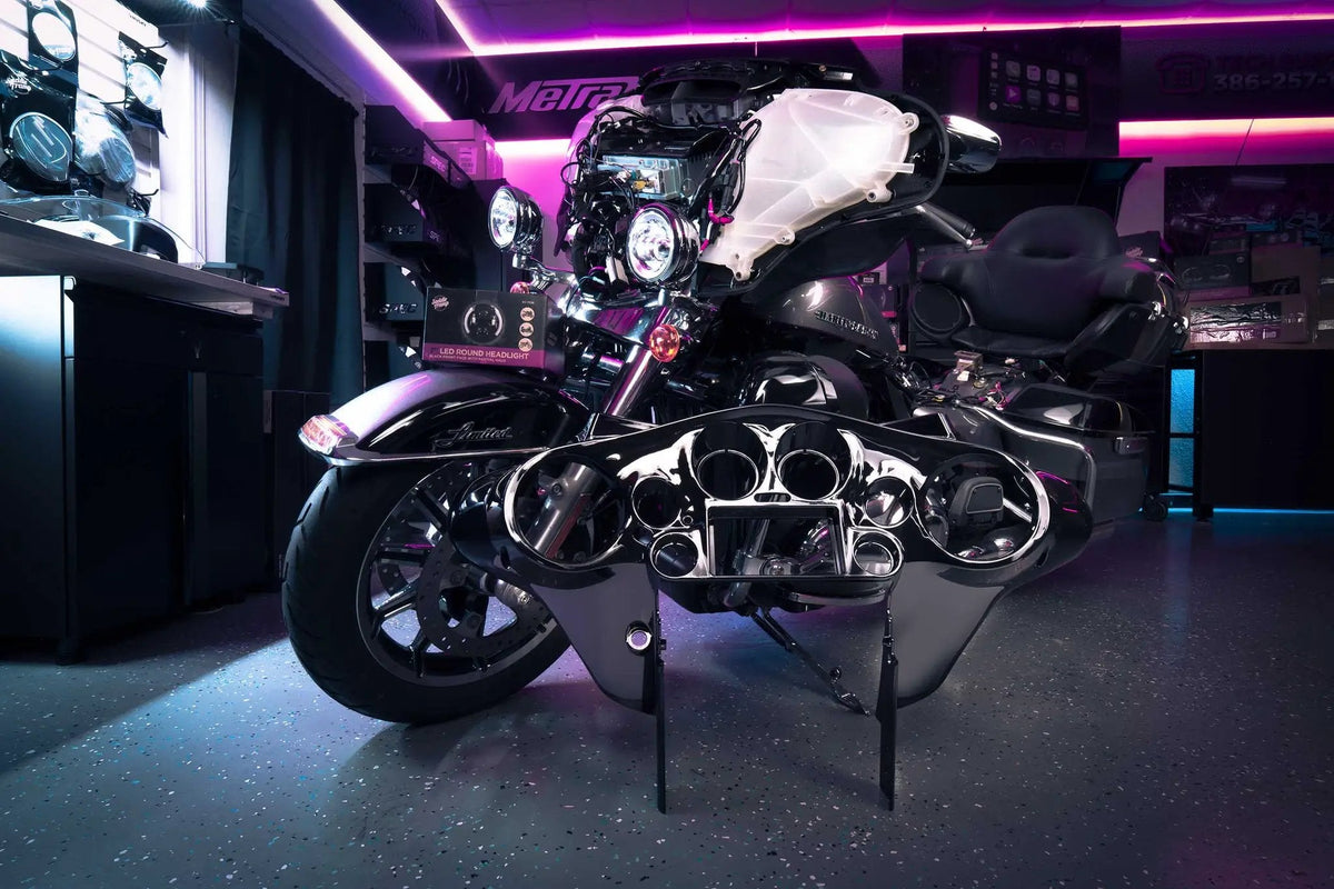 Metra Harley-Davidson Roadglide (FLT/Sharknose fairing) 1998-2013 95-HDIF2 - view 3